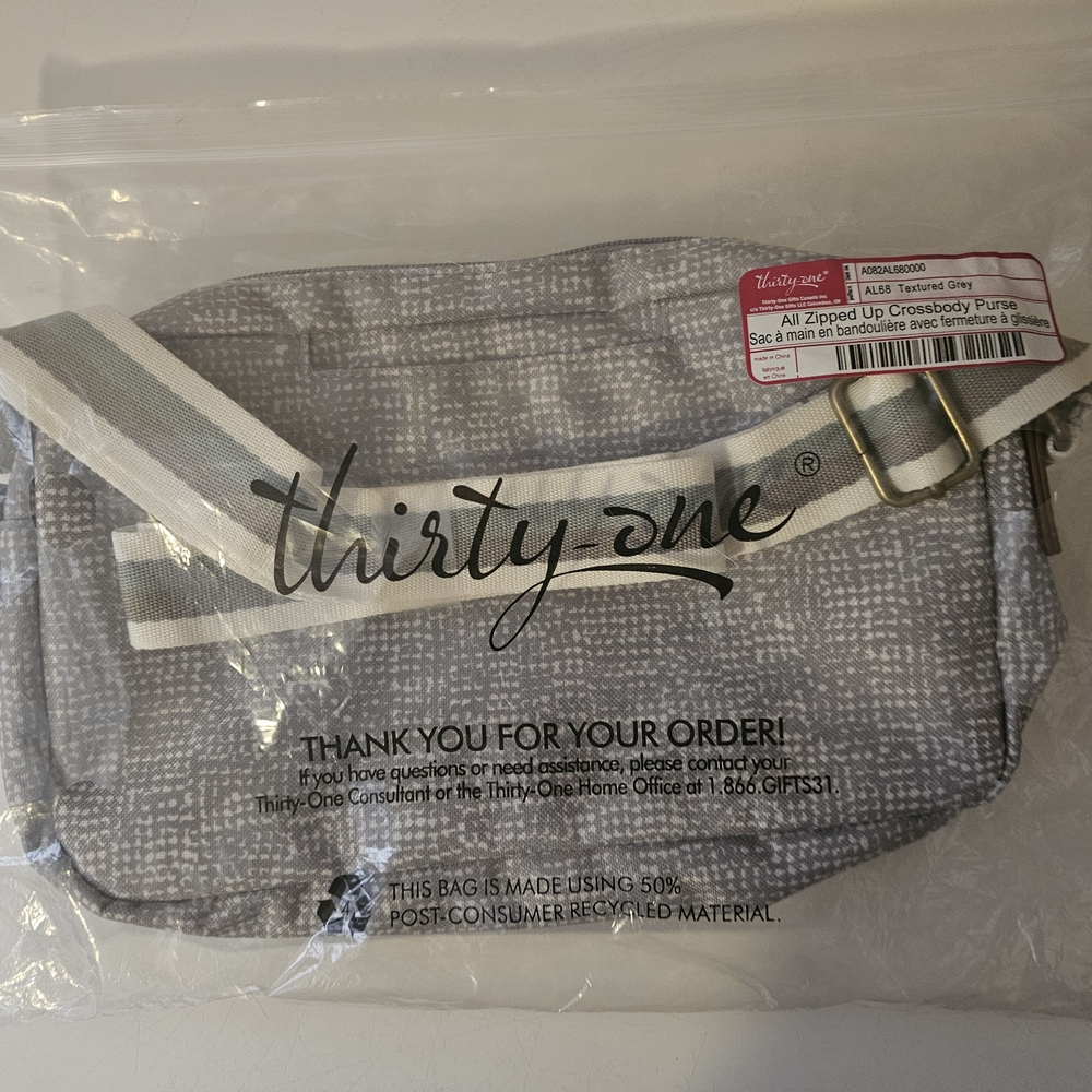 Thirty-One All Zipped Up Crossbody Purse
